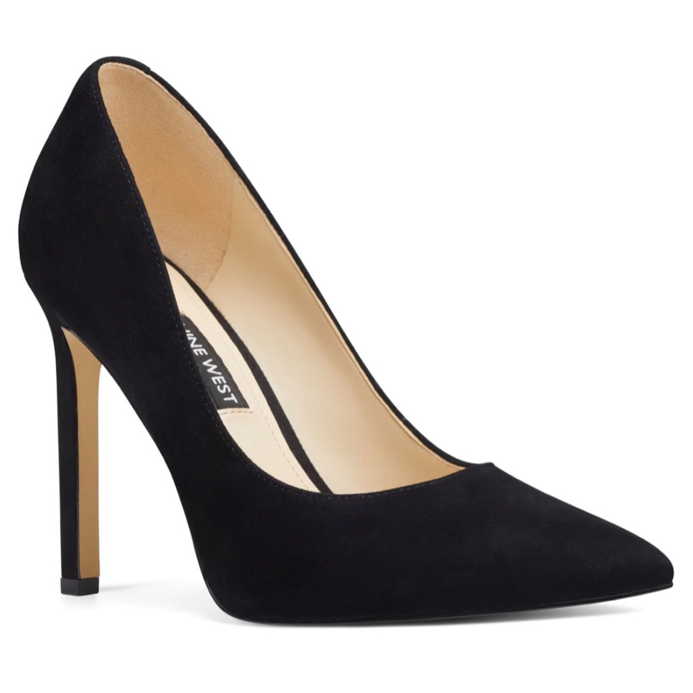 Black Suede Nine West Tatiana Pumps